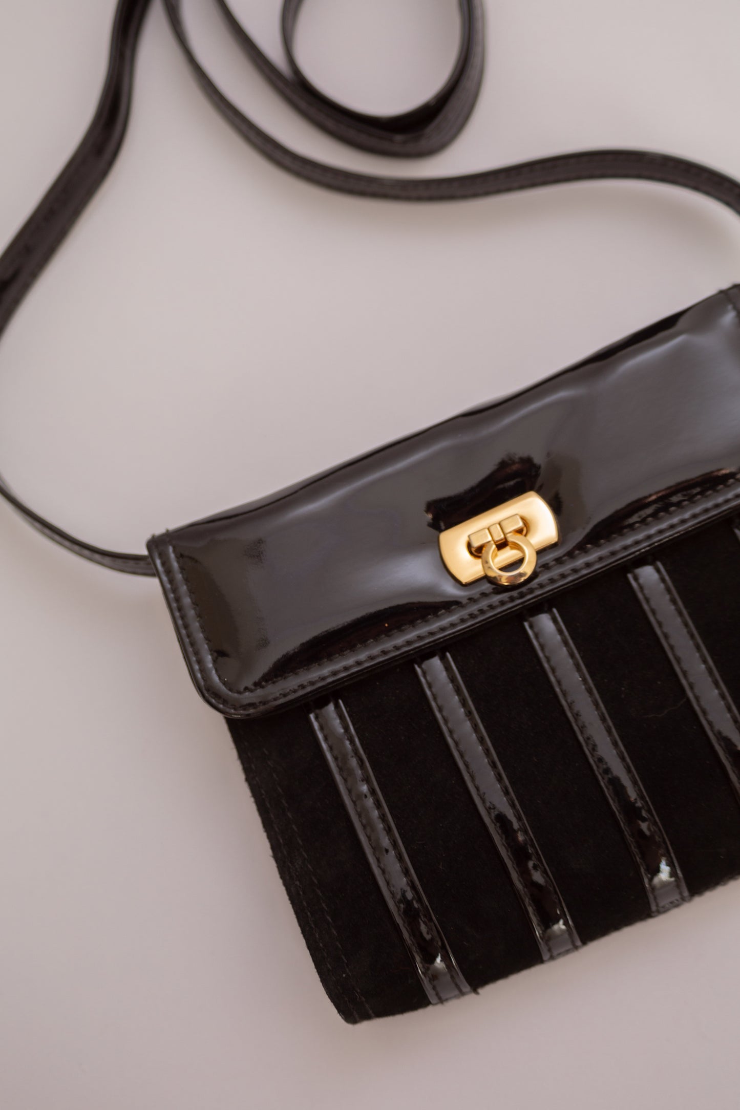 Patent leather mini bag