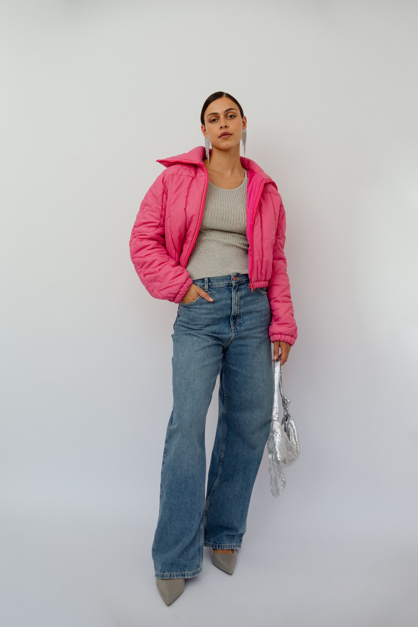 Barbiecore puffer