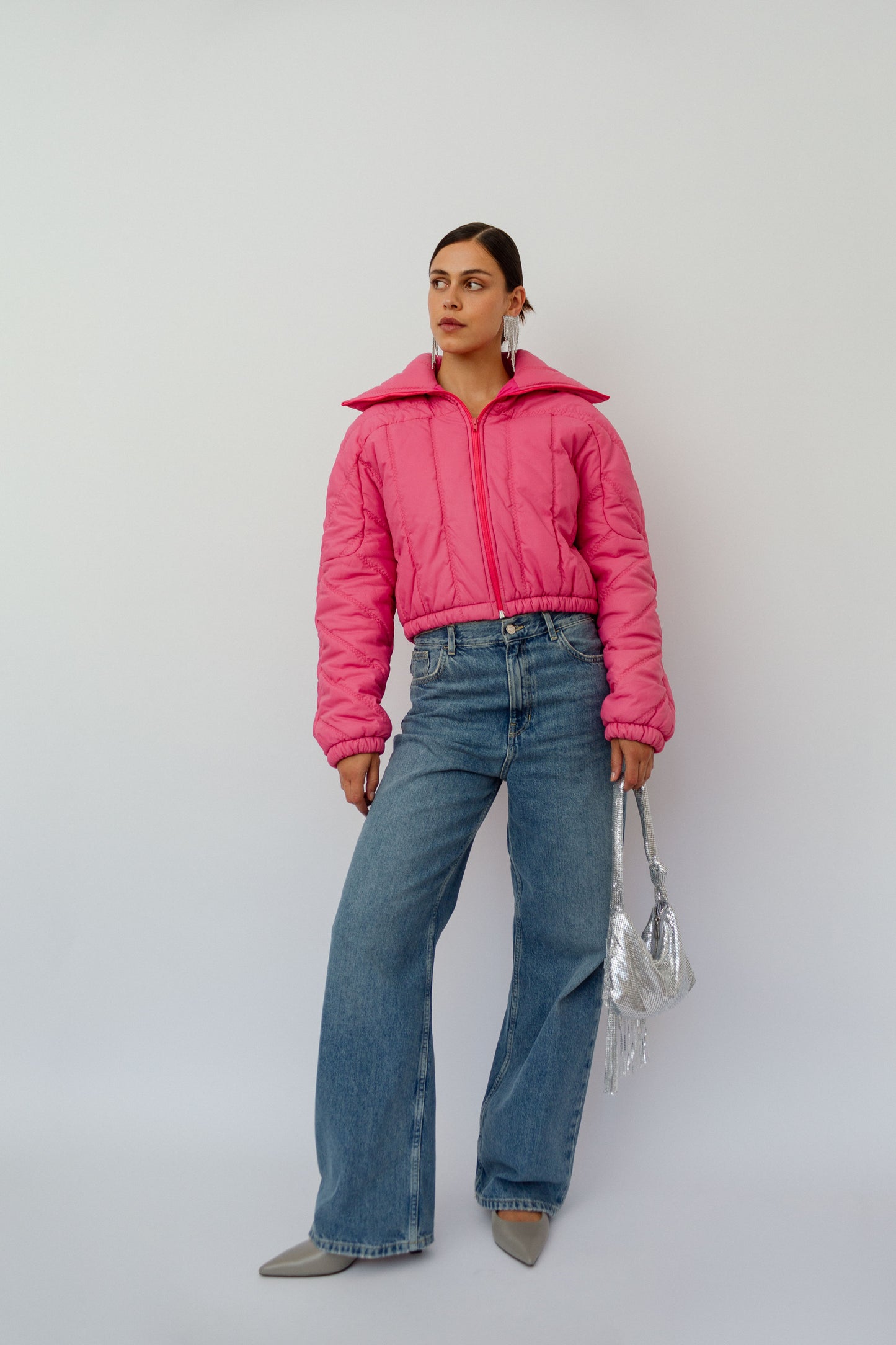 Barbiecore puffer