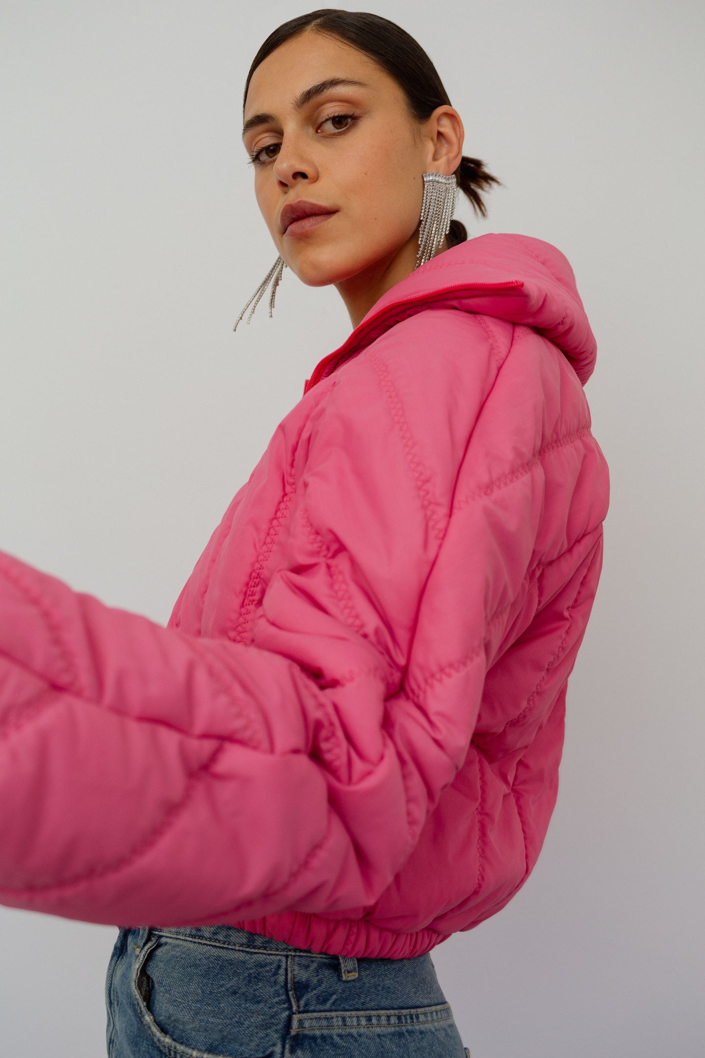 Barbiecore puffer