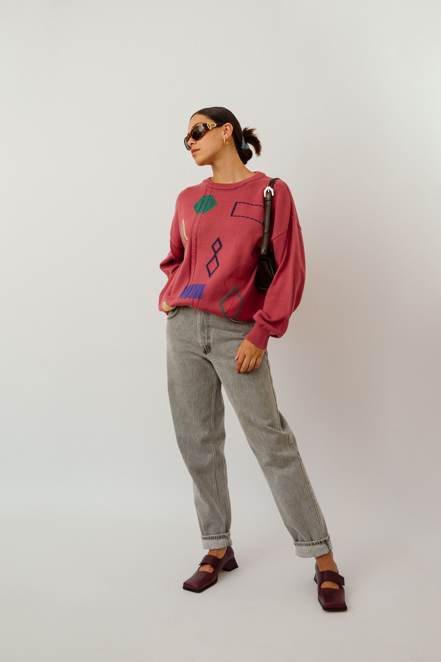 Retro rosé jumper