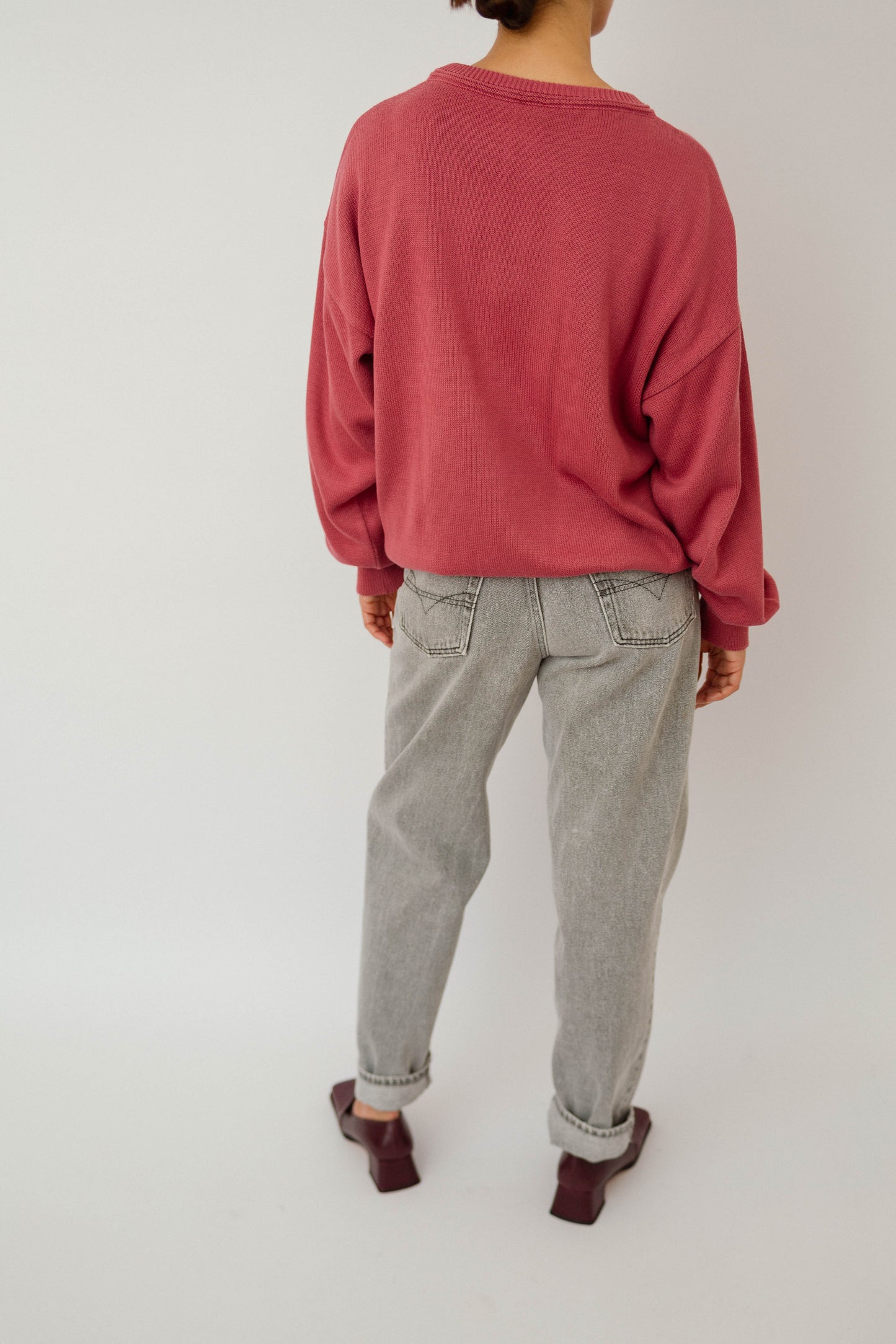 Retro rosé jumper