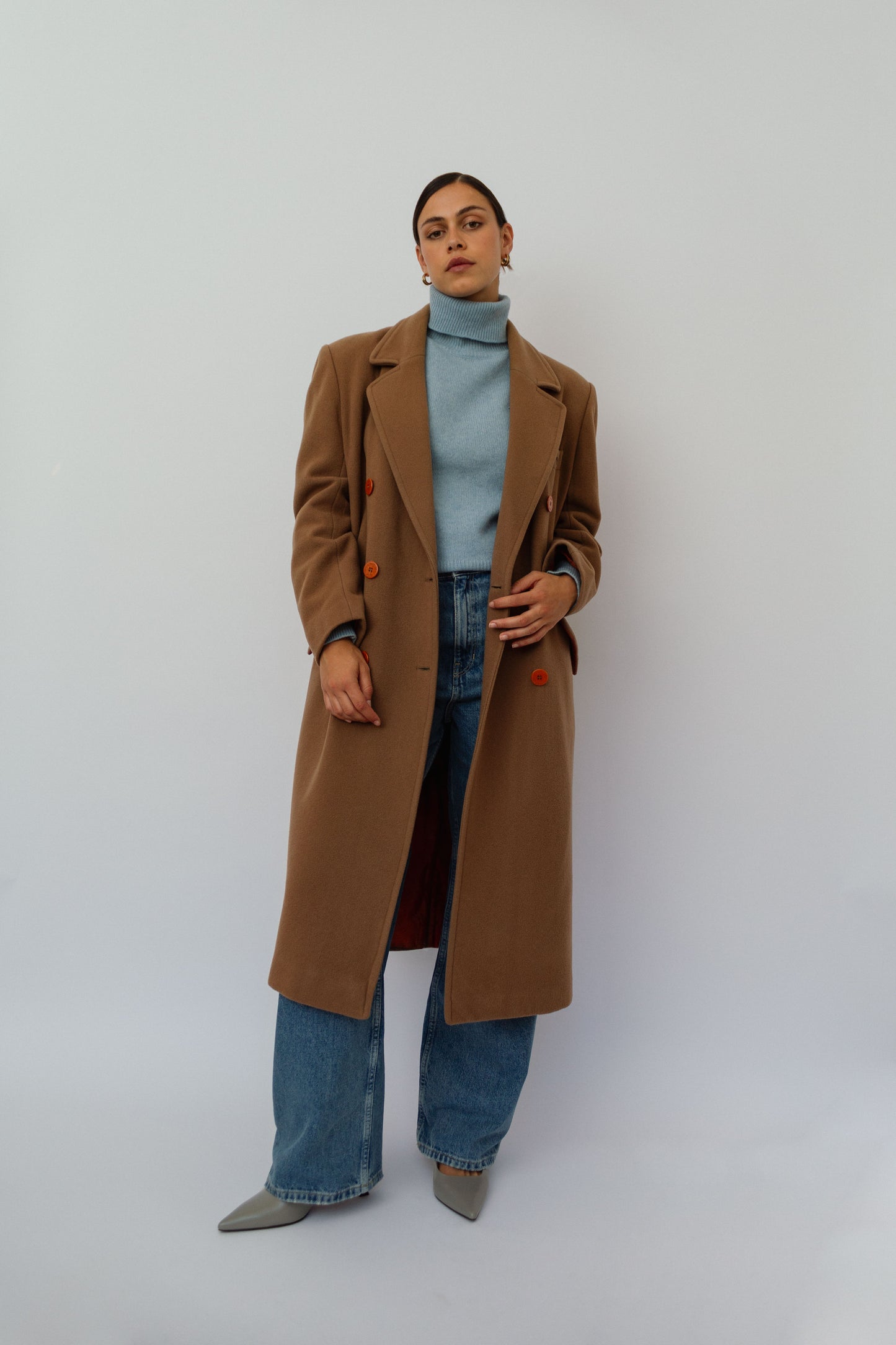 Camel coloured coat