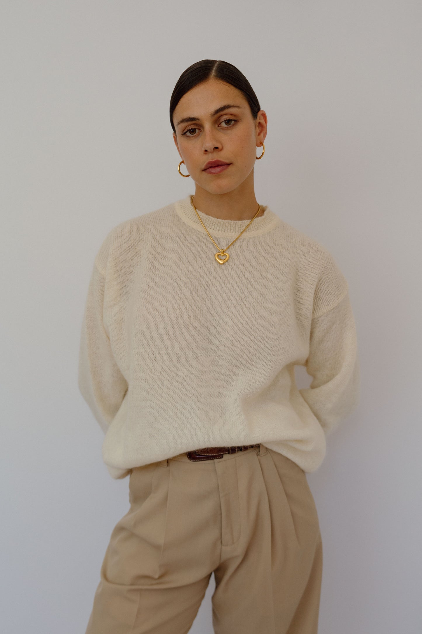 Timeless cream jumper