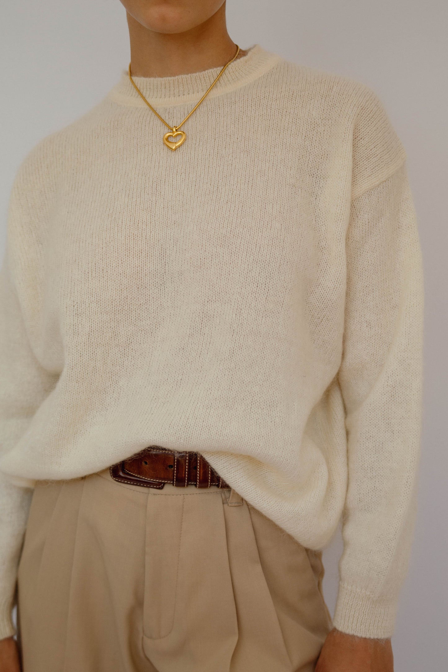 Timeless cream jumper