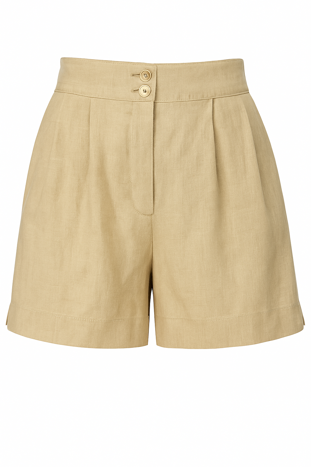 Linen bermuda shorts