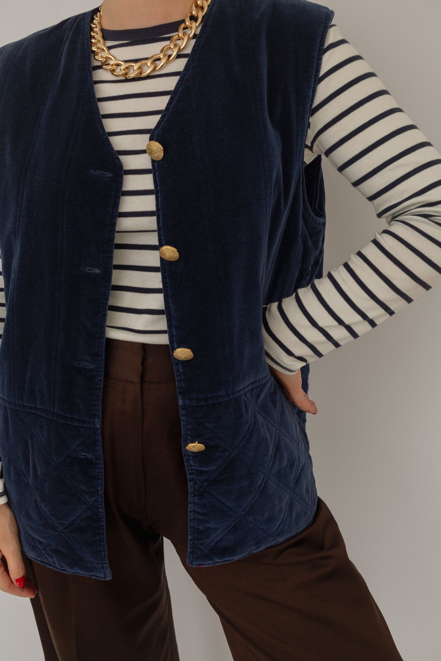 Velvet vest