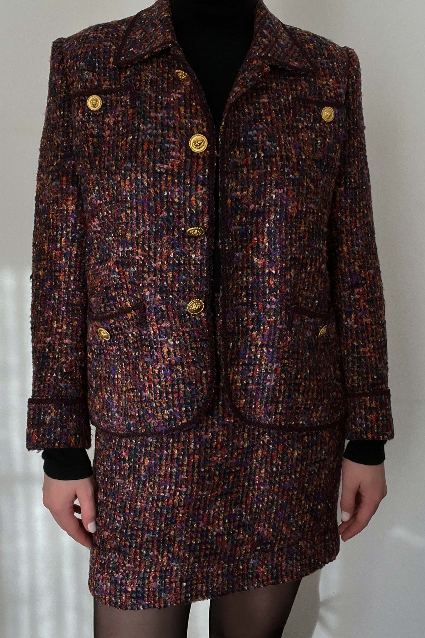 Tweed Mini-skirt Set
