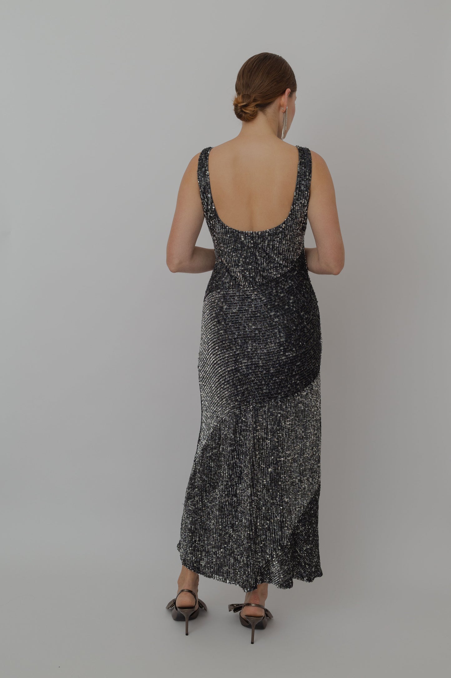 Moonlit shimmer sequin gown