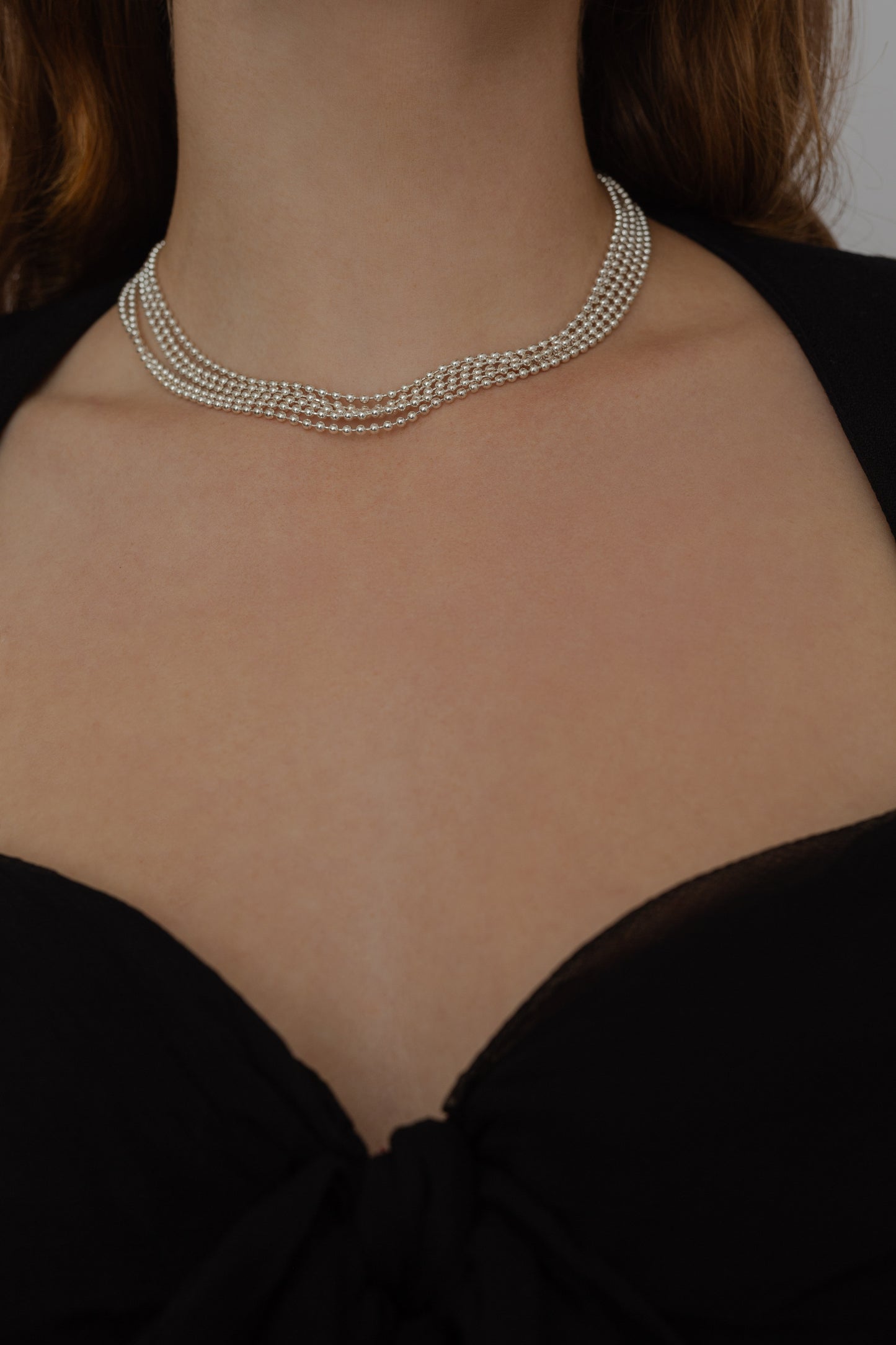 Fine chain necklace and bracelet