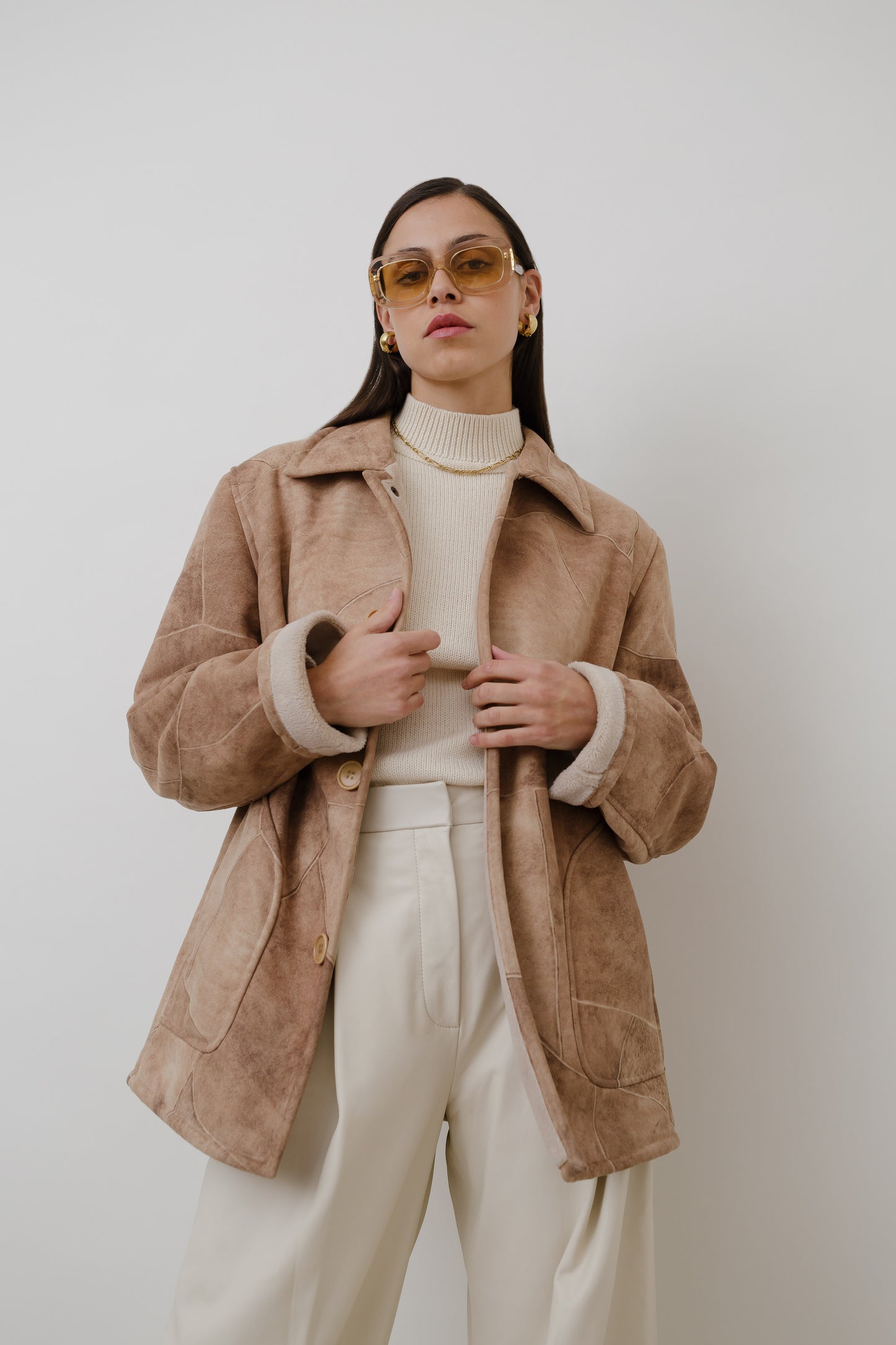 Faux shearling jacket