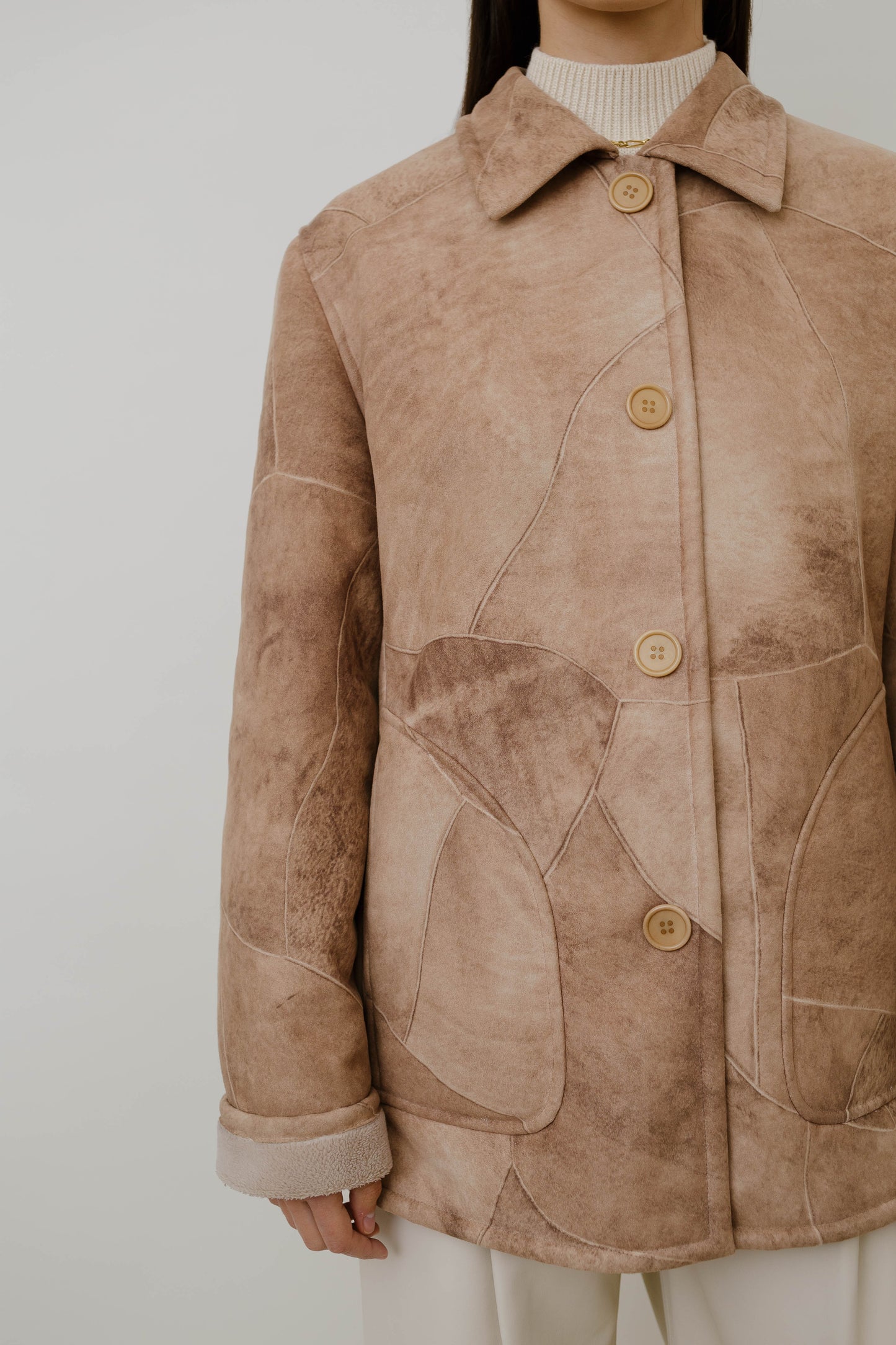 Faux shearling jacket