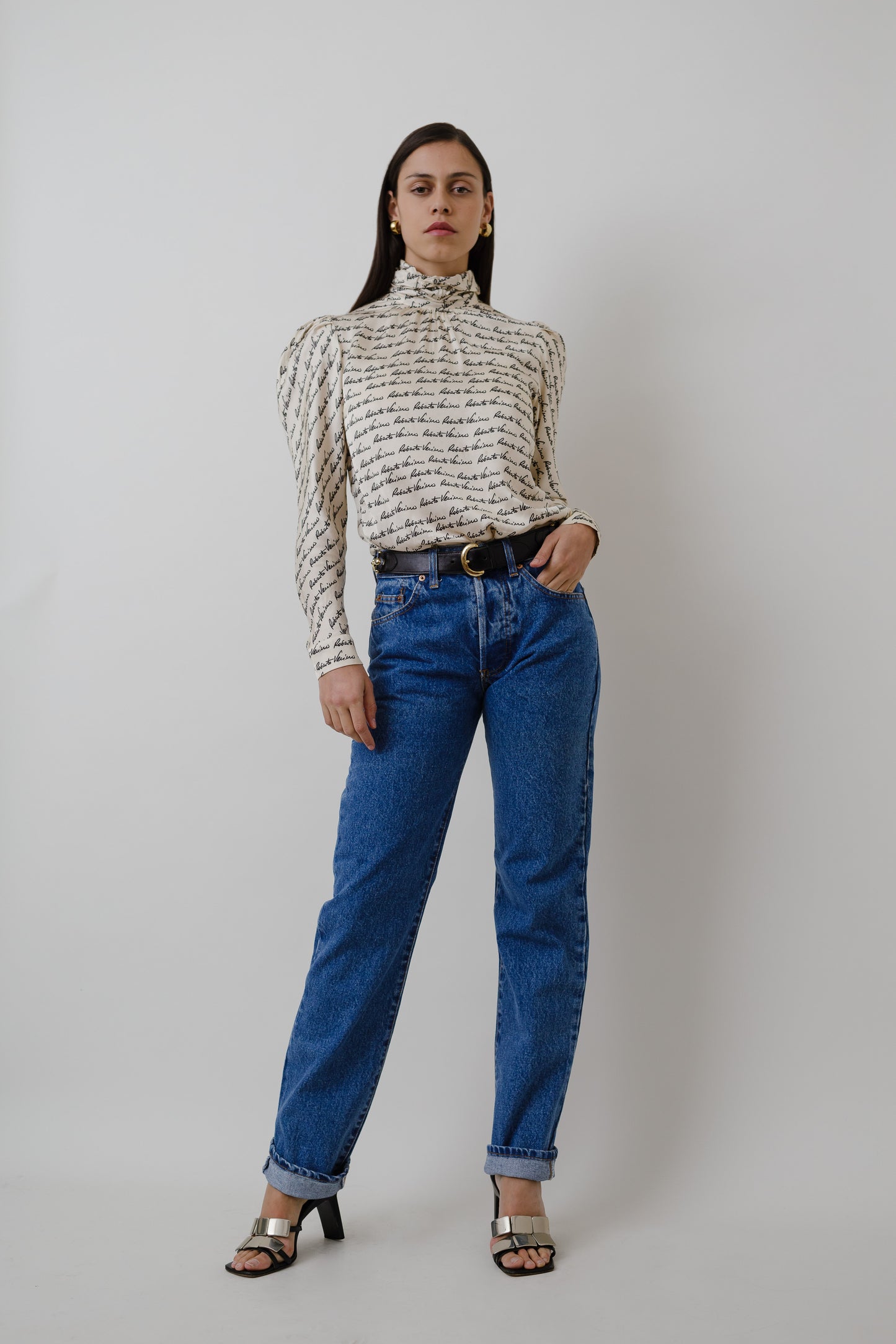 Straight-cut vintage jeans
