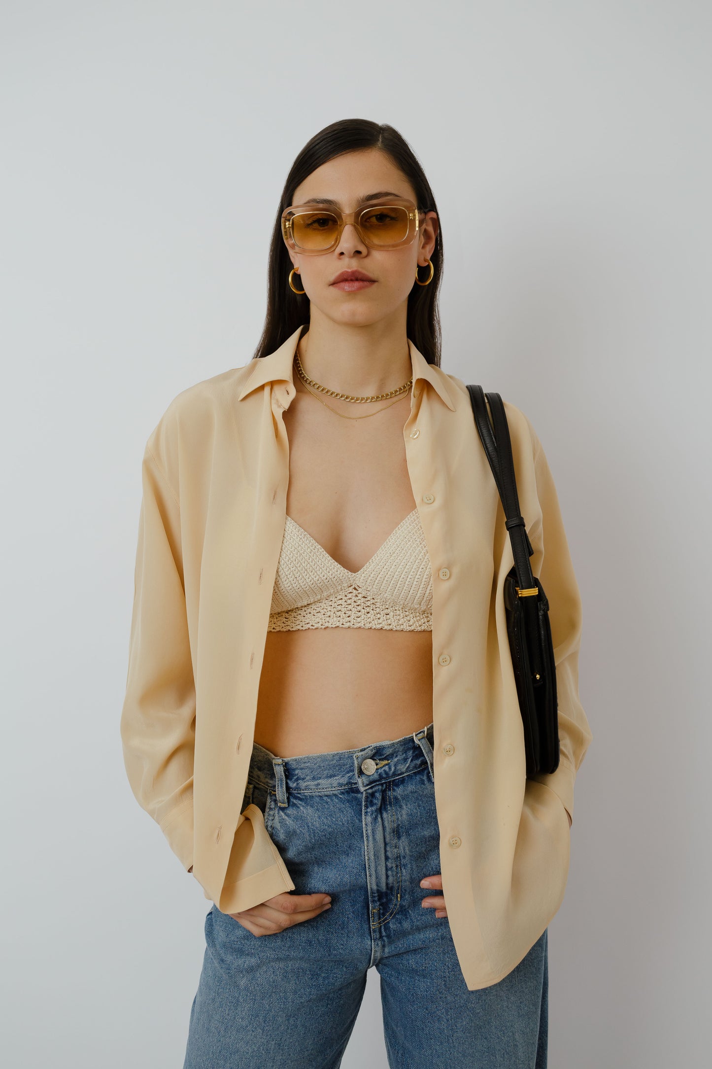 Emporio Armani peach blouse
