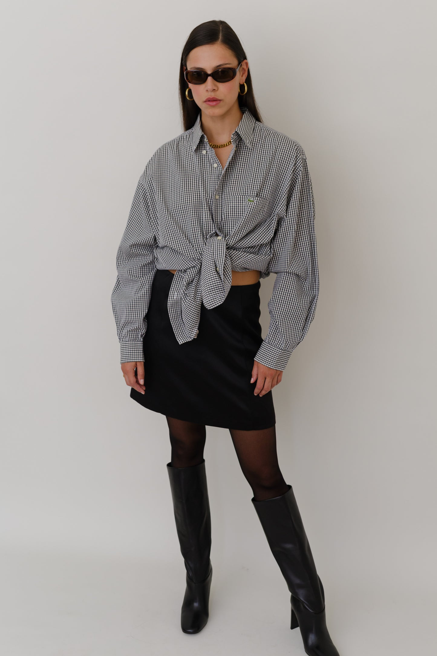 Oversized Lacoste shirt