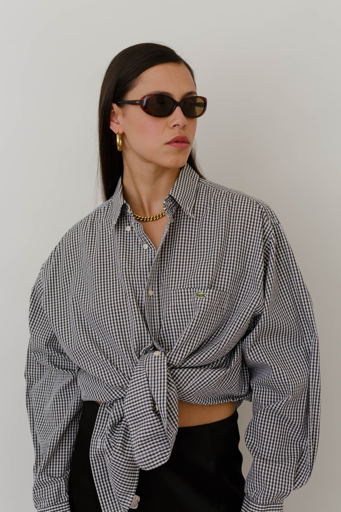 Oversized Lacoste shirt