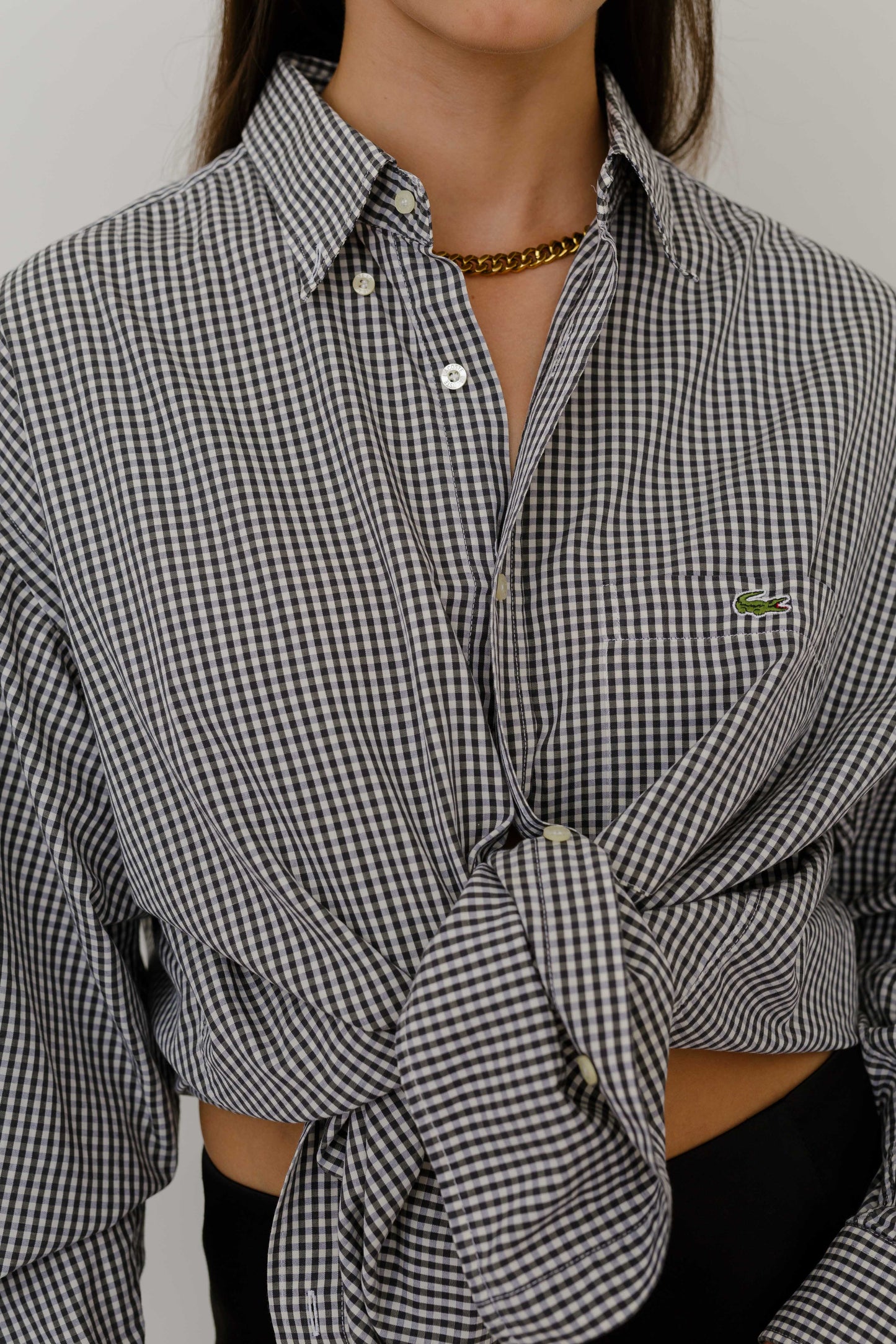 Oversized Lacoste shirt