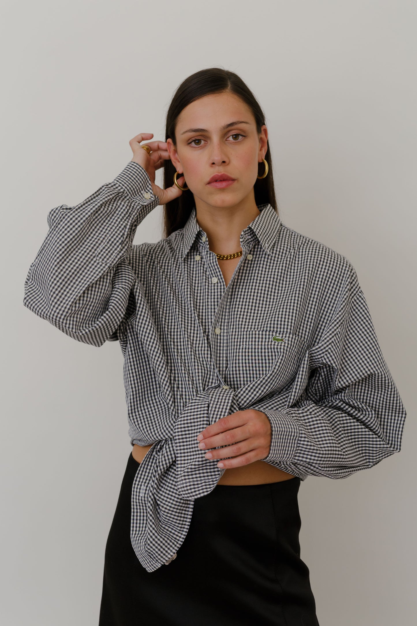 Oversized Lacoste shirt