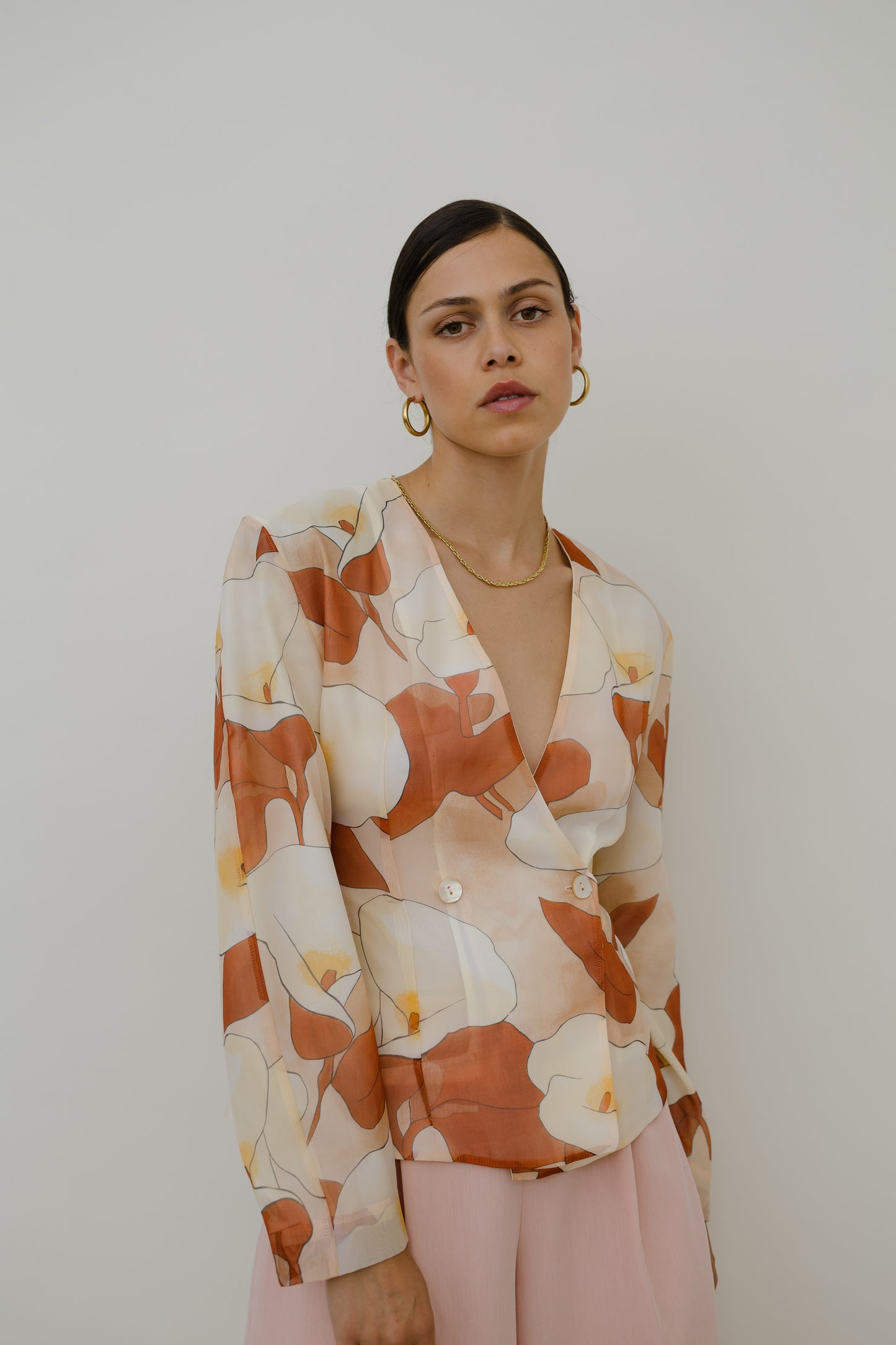 Elegant double breasted blouse