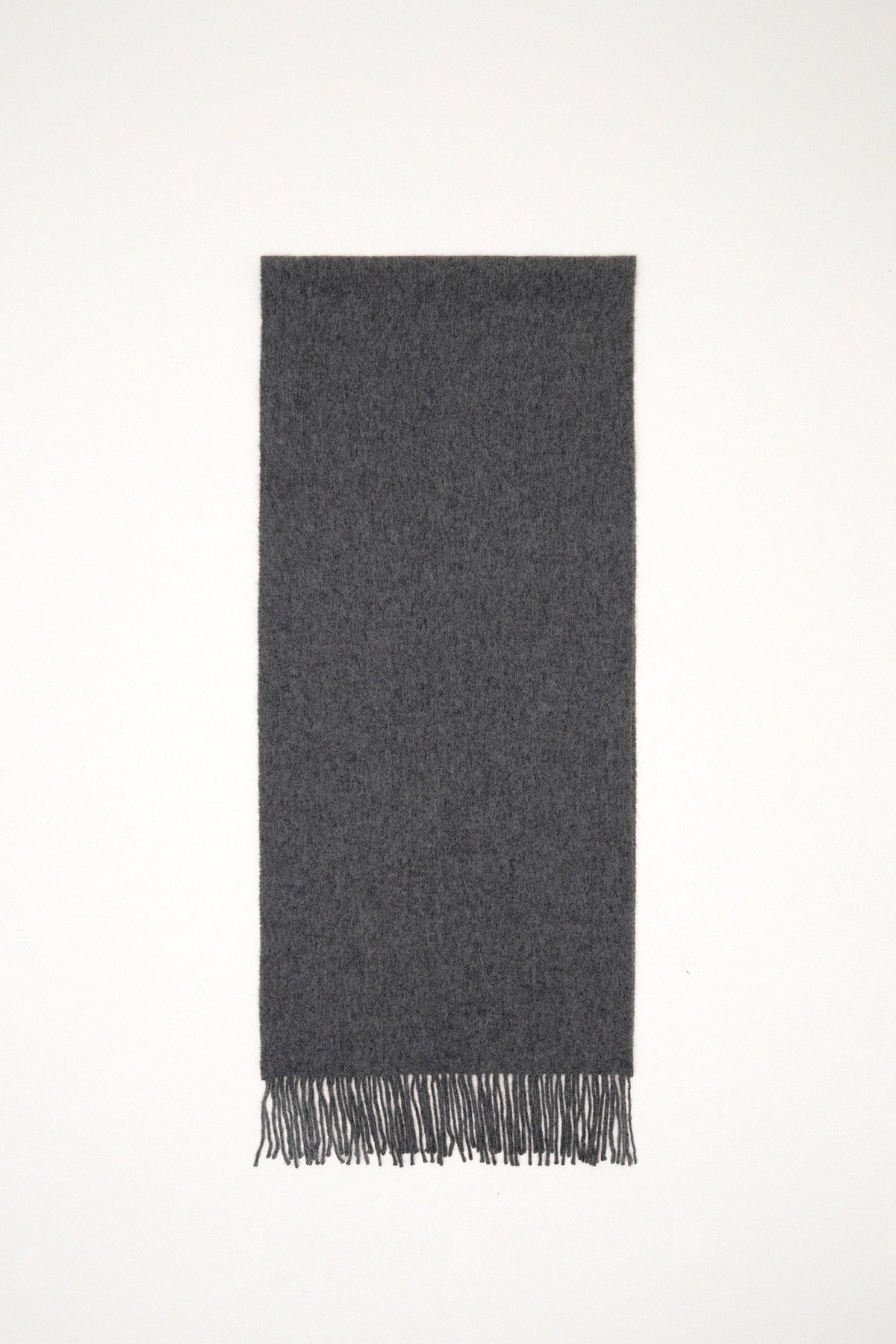 Grey lambswool scarf