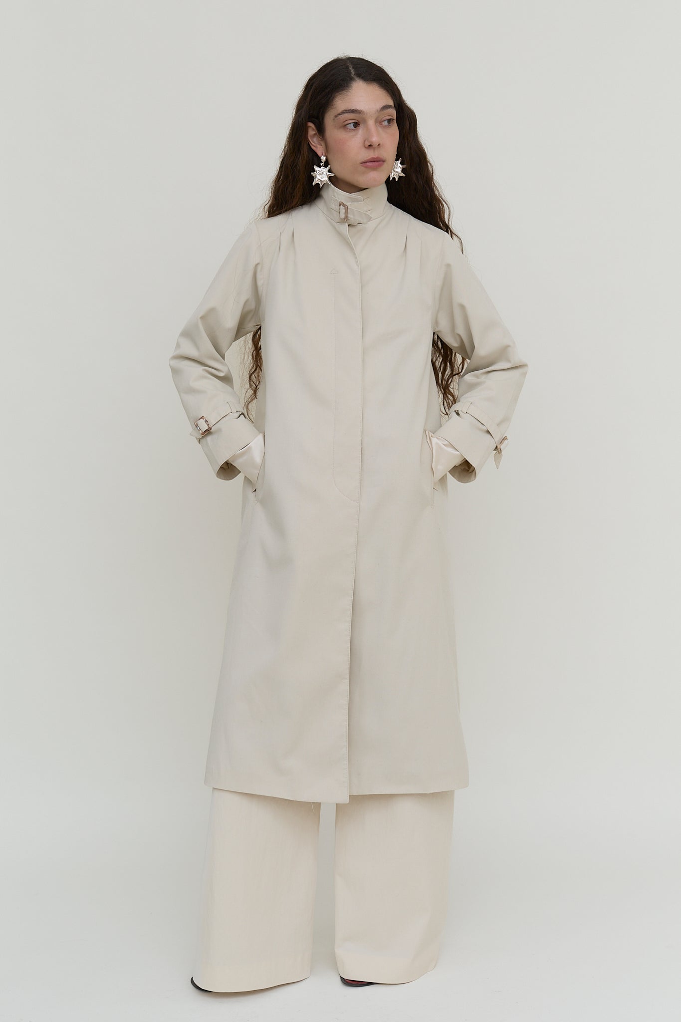 Fitted vintage trench