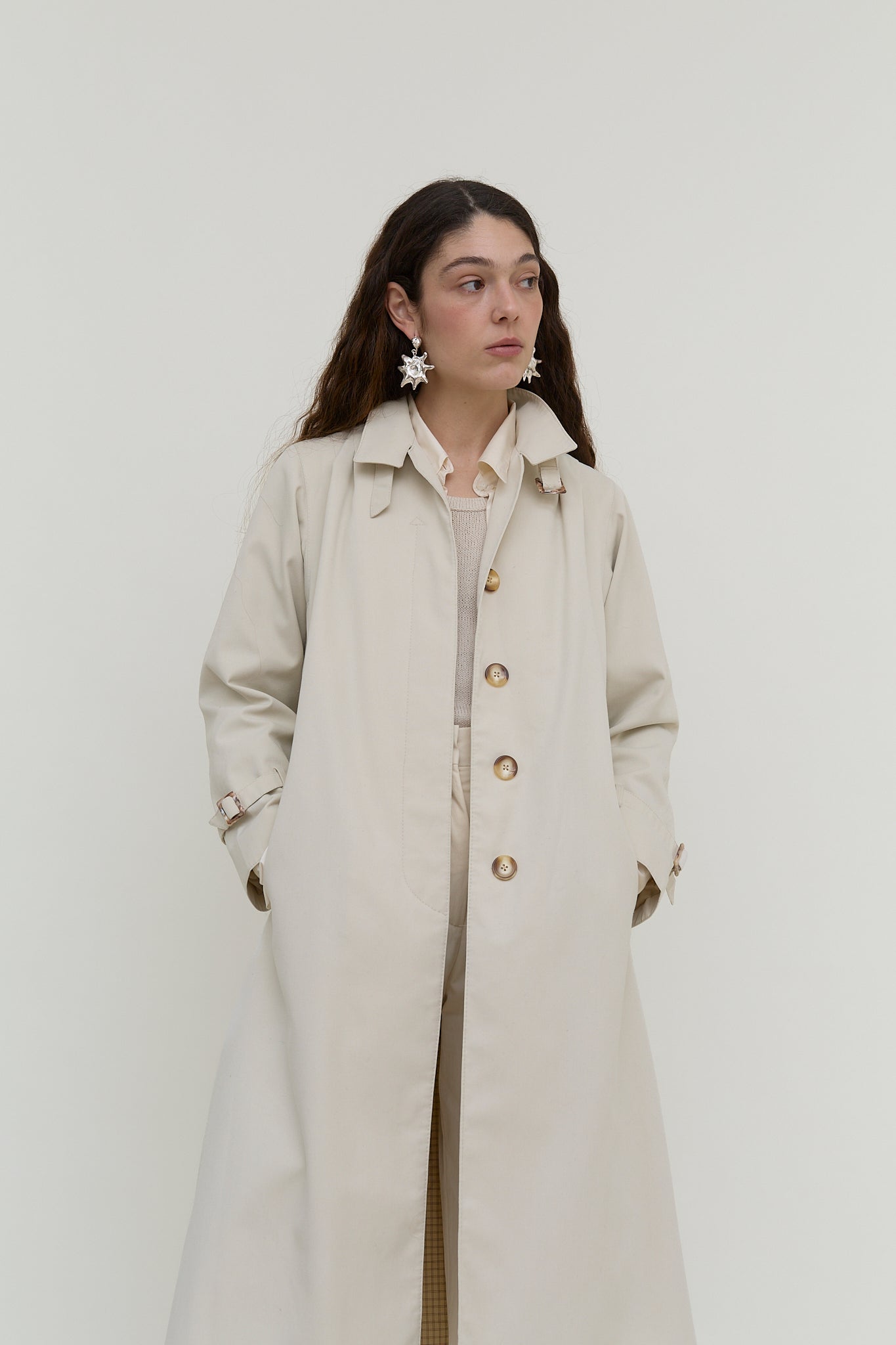 Fitted vintage trench