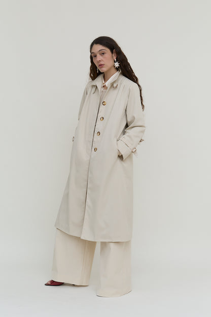 Fitted vintage trench