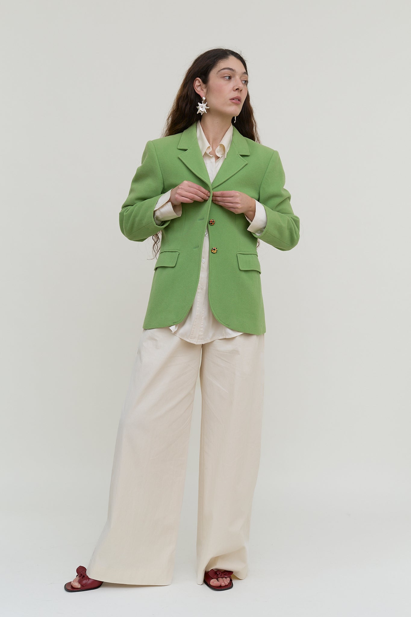 Green vintage blazer