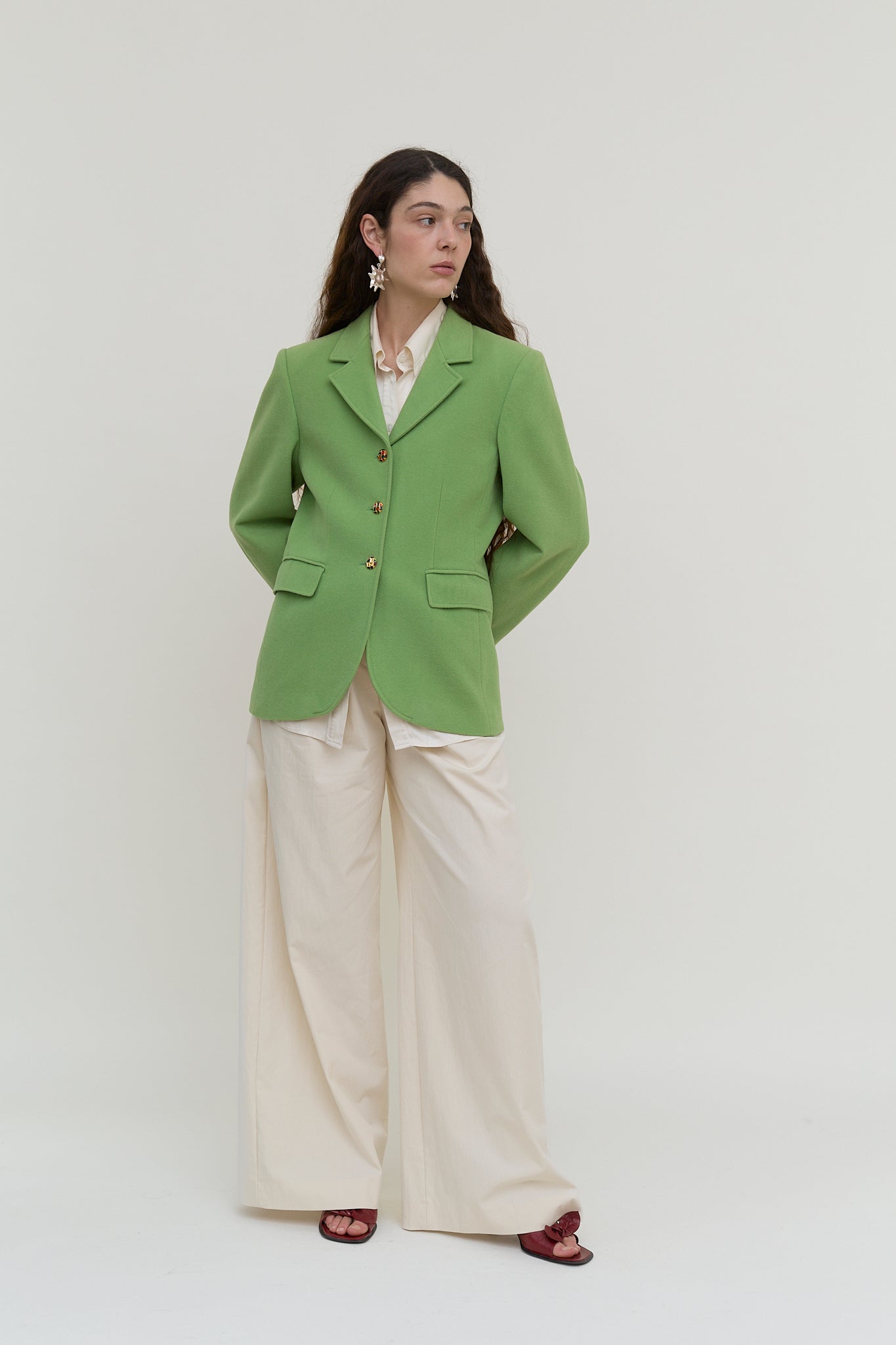 Green vintage blazer