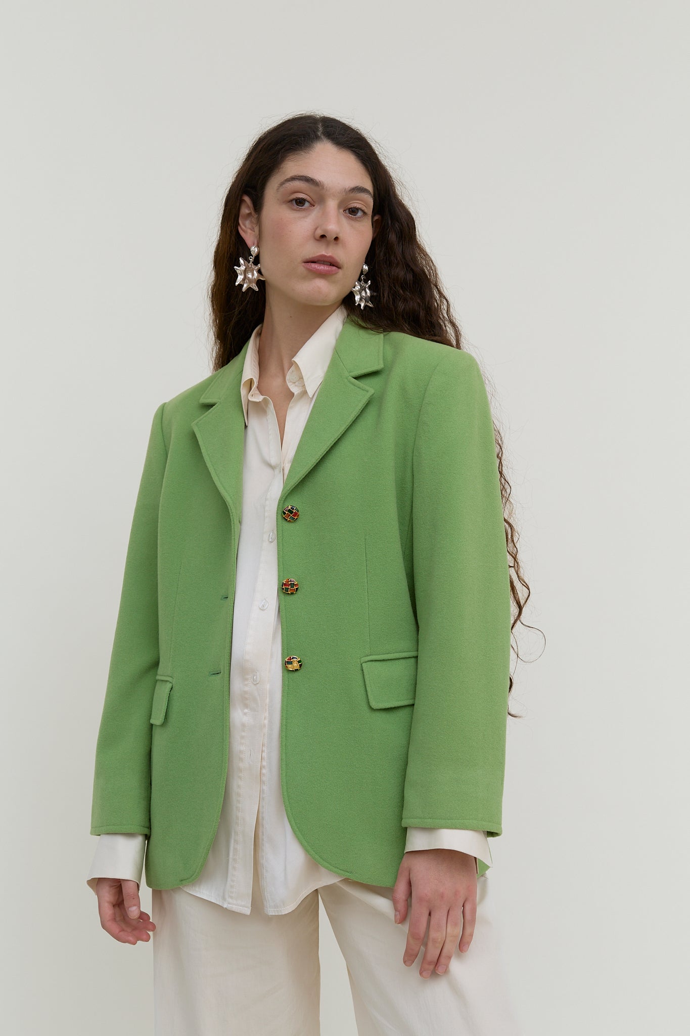 Green vintage blazer