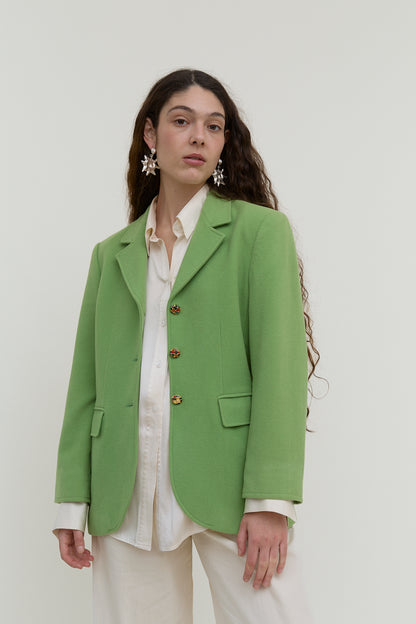 Green vintage blazer