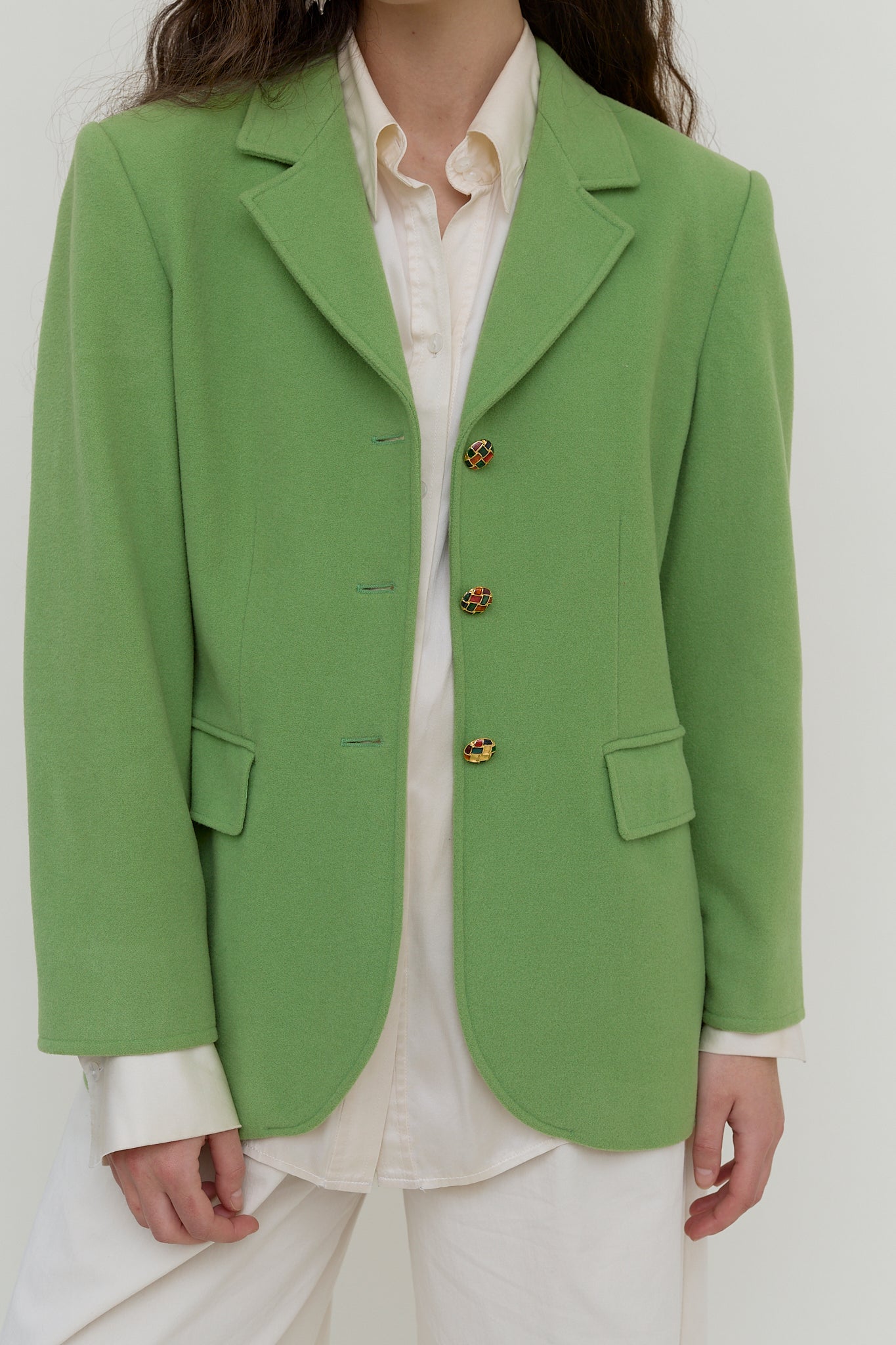 Green vintage blazer