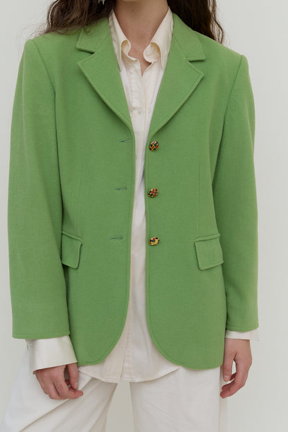 Green vintage blazer