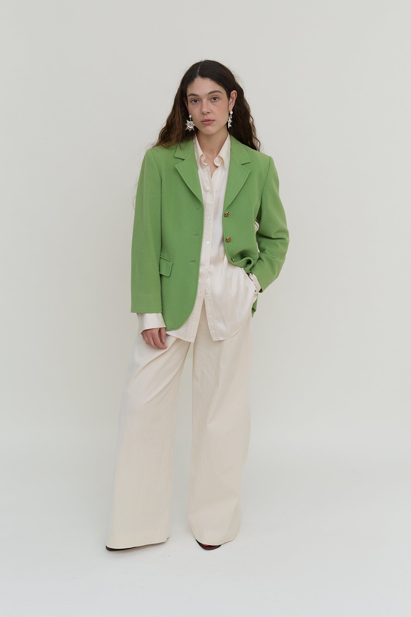 Green vintage blazer