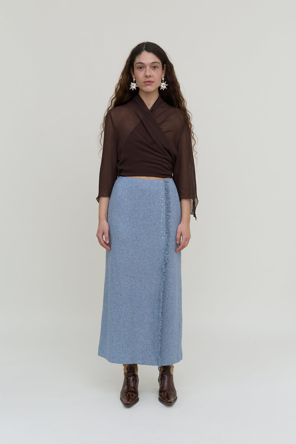 Sportalm wool-silk maxi skirt