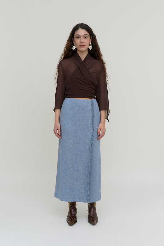 Sportalm wool-silk maxi skirt