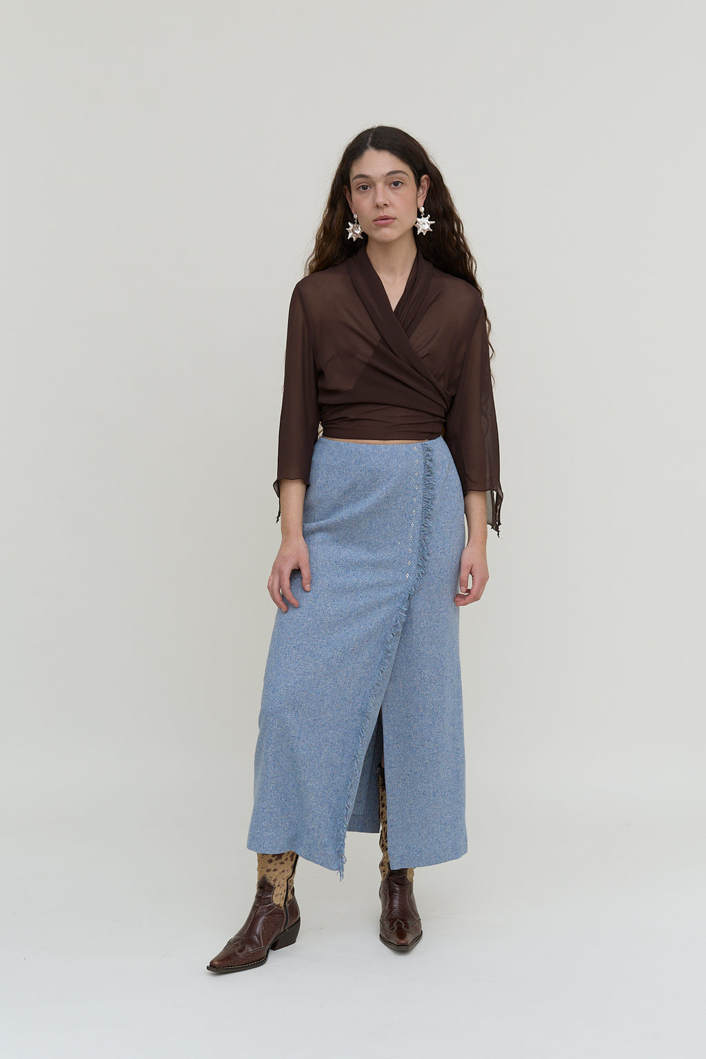 Sportalm wool-silk maxi skirt