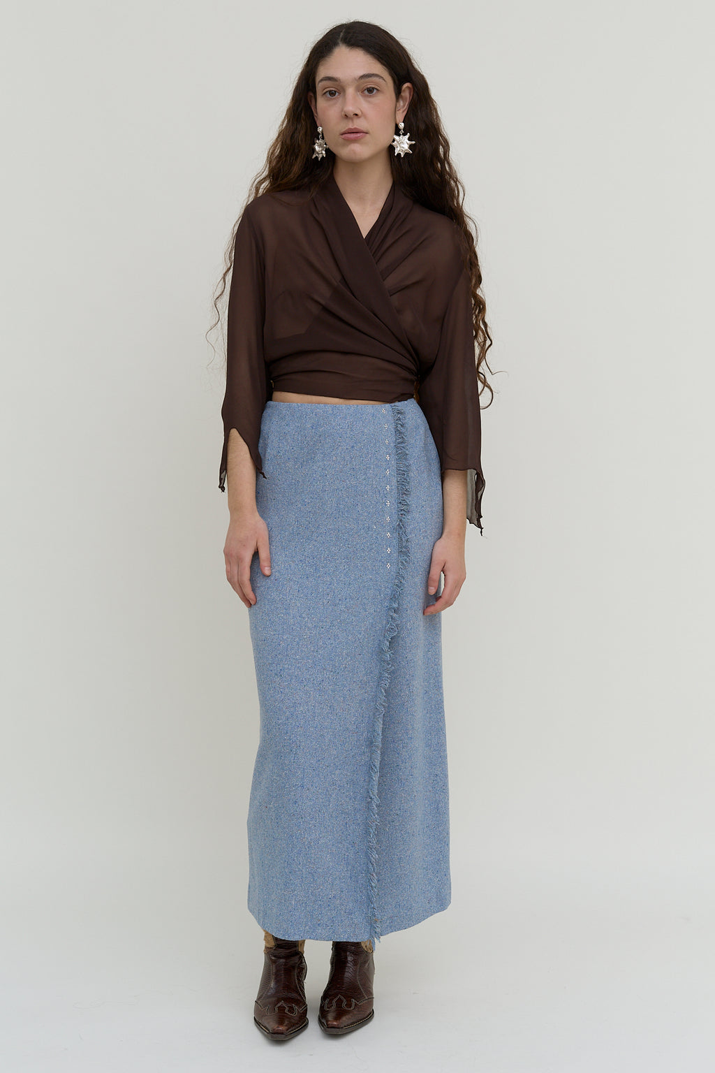 Sportalm wool-silk maxi skirt