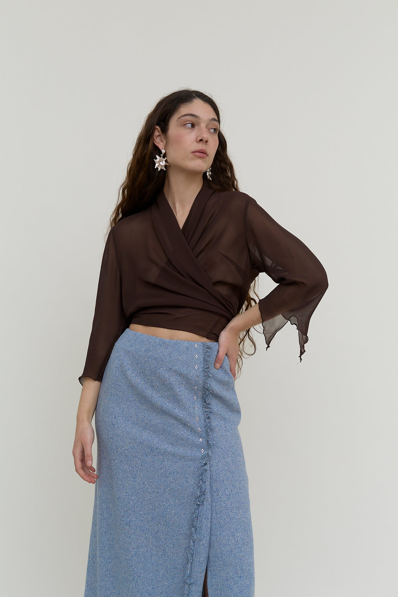 Sportalm wool-silk maxi skirt
