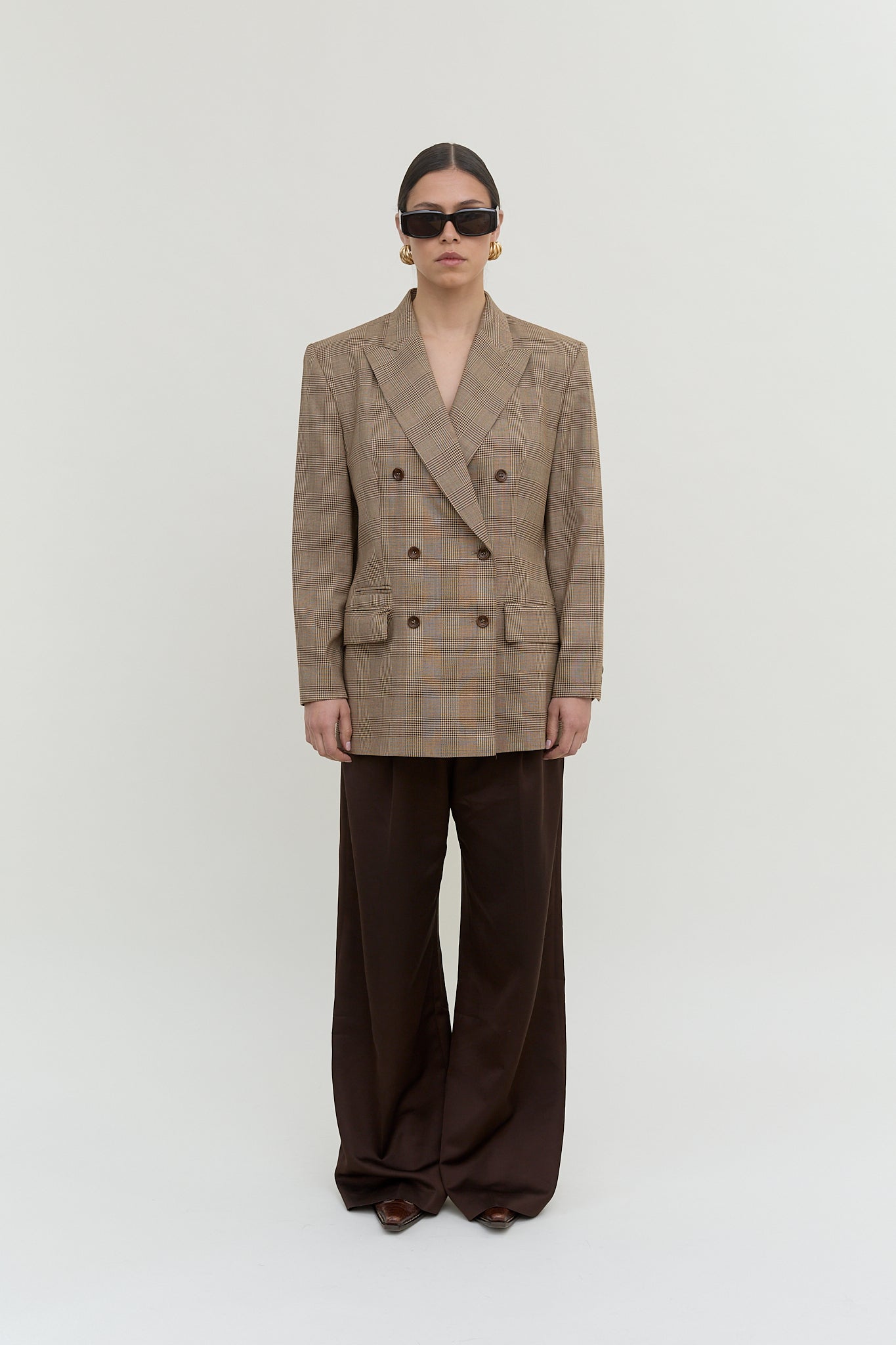 Marc Aurel checkered vintage blazer