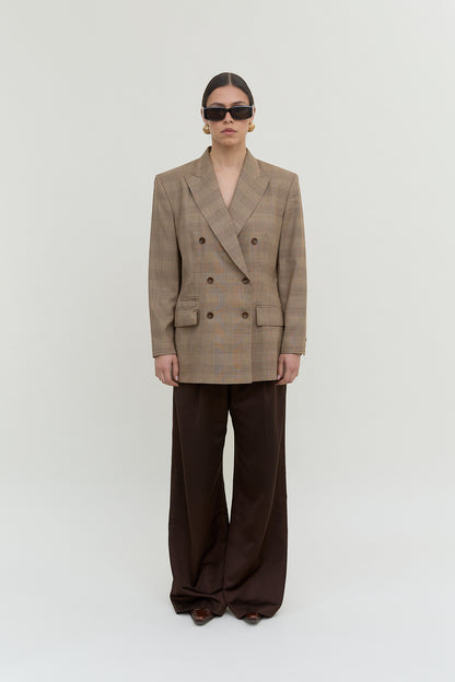 Marc Aurel checkered vintage blazer