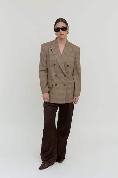 Marc Aurel checkered vintage blazer