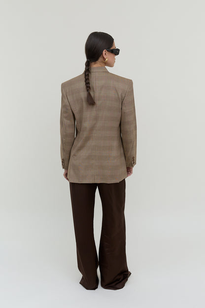 Marc Aurel checkered vintage blazer