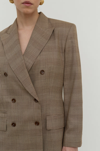 Marc Aurel checkered vintage blazer