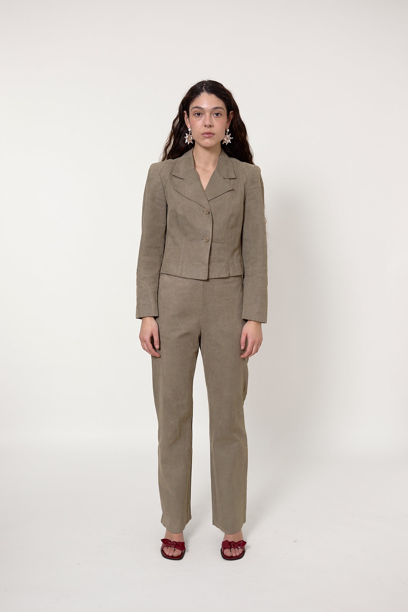 90s suede suit