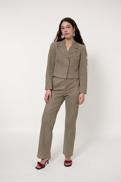 90s suede suit