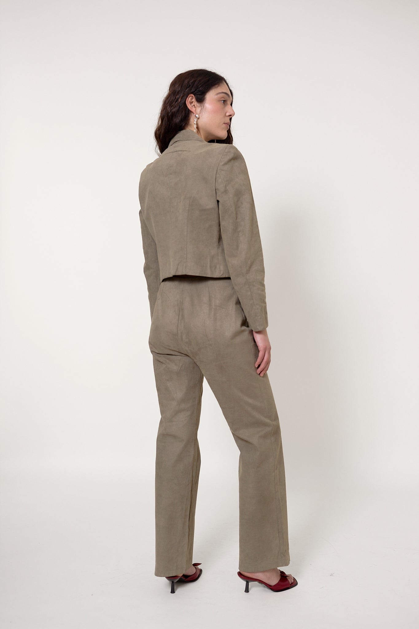 90s suede suit