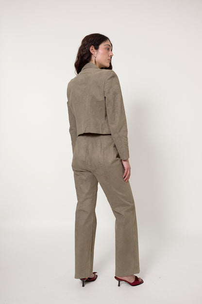 90s suede suit