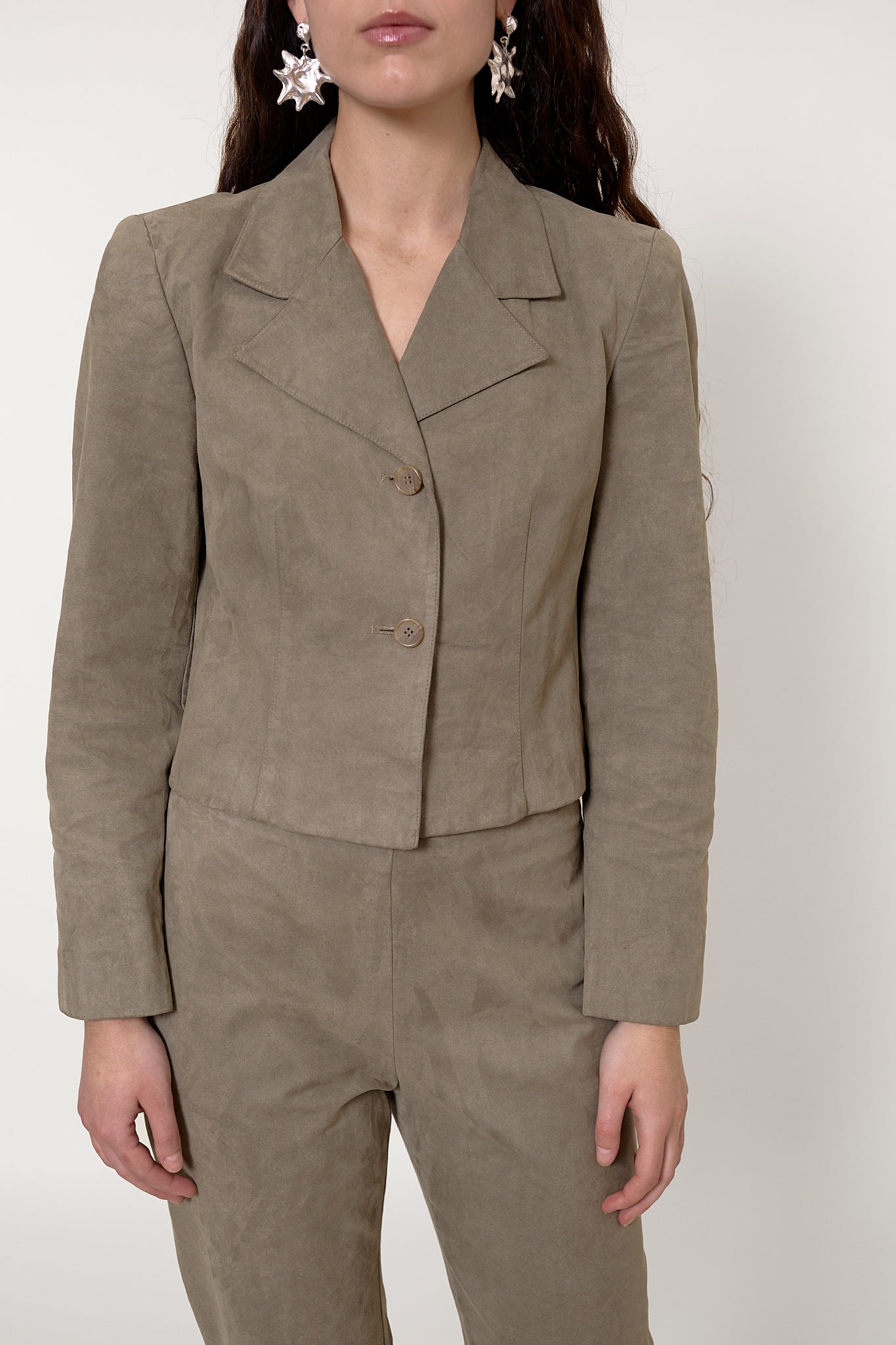 90s suede suit