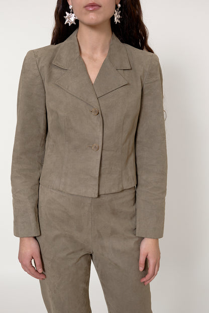 90s suede suit